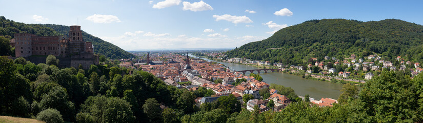 Fototapeta na wymiar Heidelberg city panorama