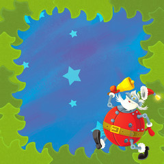 The christmas card - illustration for the children