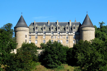 Château français dans la forêt