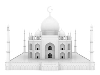 Fototapeta na wymiar beautiful white mosque