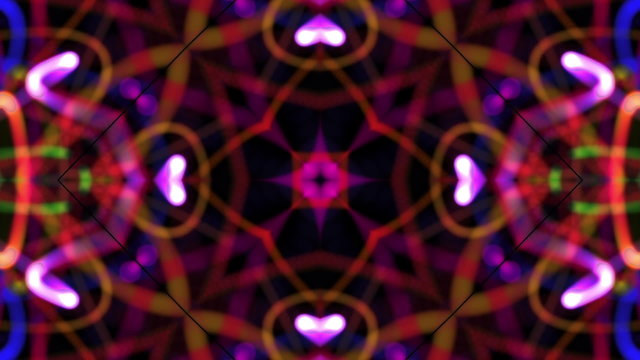 Motion abstract, futuristic light ornaments, HD 1080p, loop.