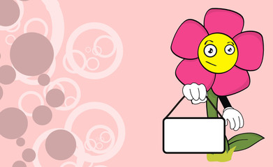 flower cartoon background