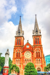 Fototapeta na wymiar Notre-Dame Saigon Basilica in Ho Chi Minh City, Vietnam.