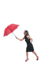 Woman Holding Umbrella