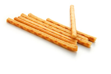 crispy straws on a white background 2