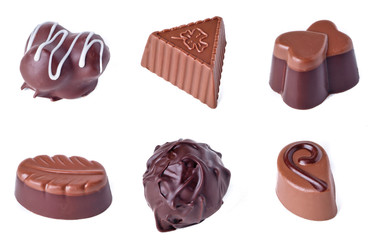 chocolate isolated on white background
