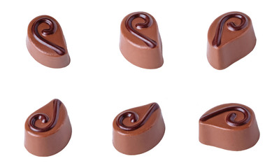 chocolate isolated on white background