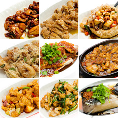 collection chinese asian food