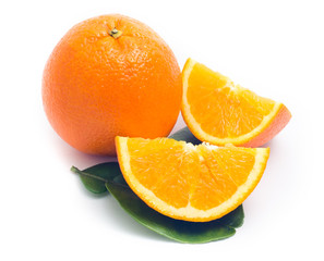 Orange isolated on white background