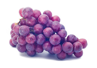 red grape isolated on white