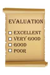An evaluation report card