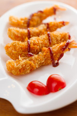 Fried prawns