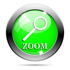 Metallic green glossy icon