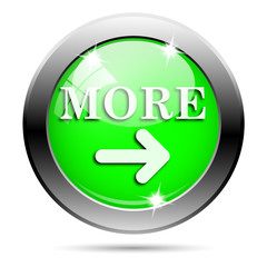 Metallic green glossy icon