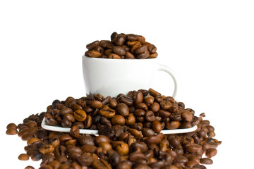 coffee cup on white background