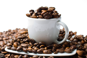 coffee cup on white background