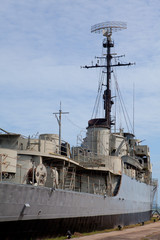 Fototapeta premium old military ship