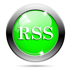 Metallic green glossy icon