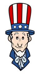 Classic Uncle Sam - 4th of July Vector Illustration