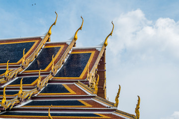 Roof of a temple in Wat Phra Kaew