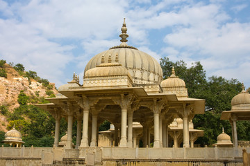 Obraz premium Gatore Ki Chhatriyan, Jaipur, Rajasthan, India.