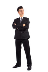 Business man isolated on white background  