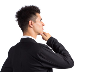 Business man isolated on white background  