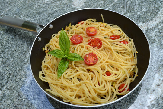 Spaghett mit Tomaten