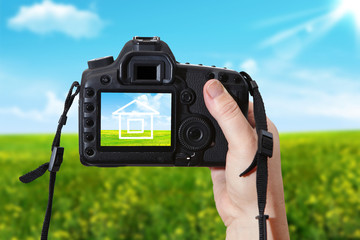 The  house and digital photographic camera