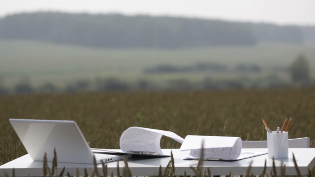 Abandoned paperwork
