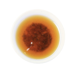 Used palm oil in bowl (with clipping path)