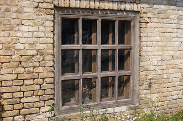 Fototapeta na wymiar Stare drewniane okna