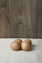 eggs on the kitchen counter.