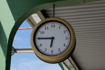 Old station clock