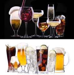 different images of alcohol