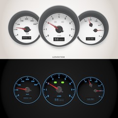vector car speedometer