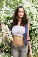 Pretty caucasian woman