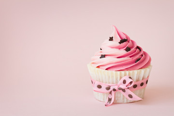 Pink cupcake