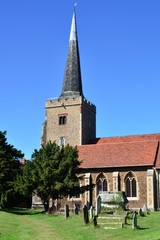 English Parish Church in portrait