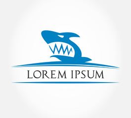 shark logo vector