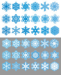 Snowflakes set