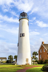 Lighthouse on the Gulf of Mexico in Eastpoint