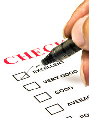 excellent check box in check list survay