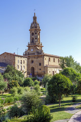 Fototapeta na wymiar Parish church of San Miguel in Cuzcurrita