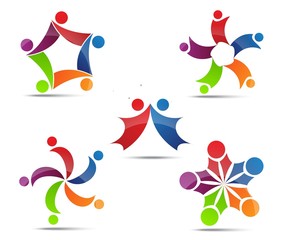 Community, network and social icons