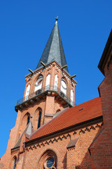 Fototapeta na wymiar Kirche in Wustrow