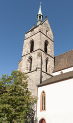 Fototapeta na wymiar Basel, Stare Miasto, Kościół św Marcina, Wielka Bazylea, Szwajcaria