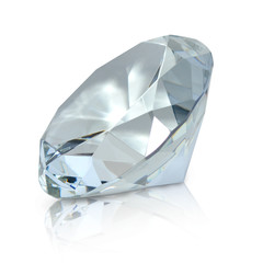 diamond jewel on white background