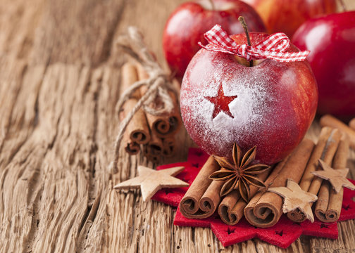 Red winter apples