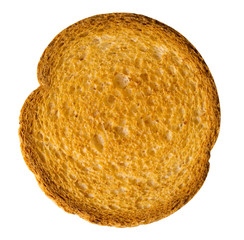 French toast - continental breakfast style, isolated over white